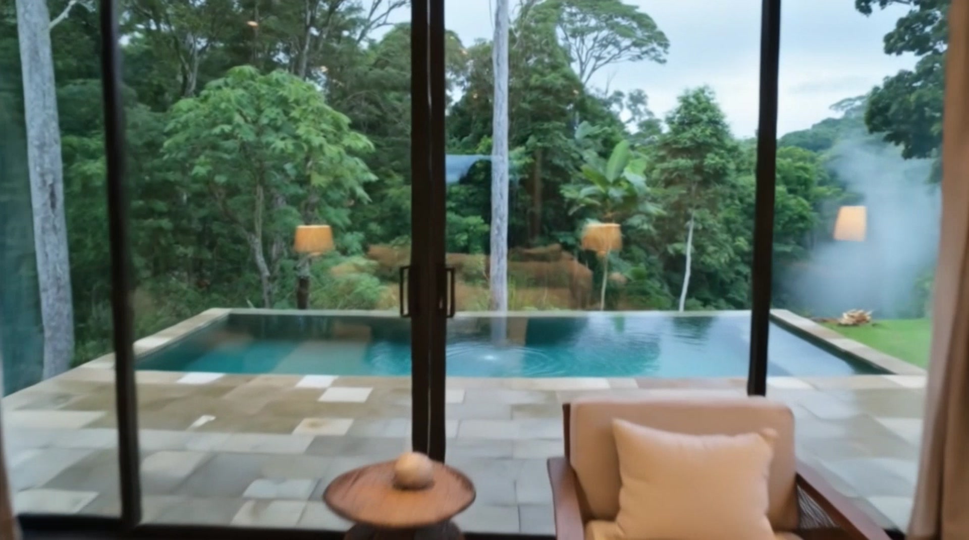 The terrace